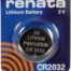 Renata Lithium Penny Battery CR 2032 3V
